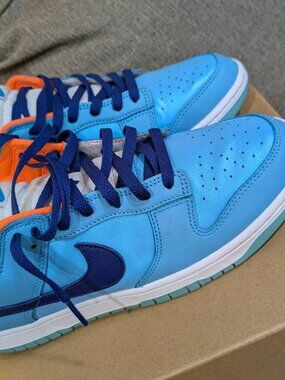 Nike Dunk Low Baltic Blue Men’s Size 10 Sneakers Excellent Condition